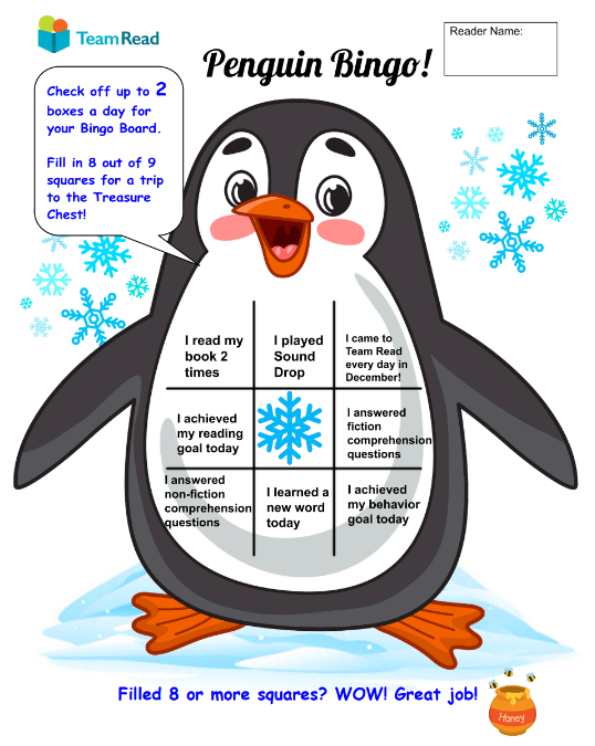 December Theme: Penguin Bingo!